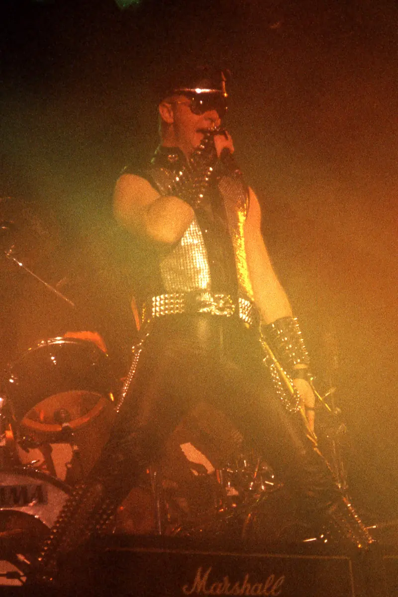 Rob Halford, Judas Priest. Johanneshovs isstadion, Stockholm, 1984